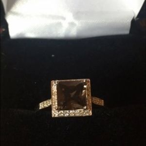 14k White gold ring